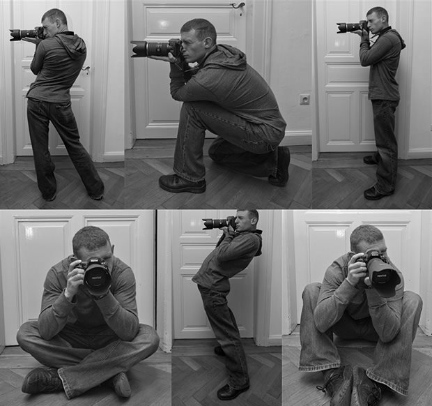 Shooting positions for sharper photos